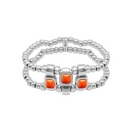Серебряный браслет женский с муранским стеклом Ciclon Kubik 3