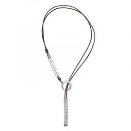 Серебряное колье с натуральной кожей Ciclon Aurea