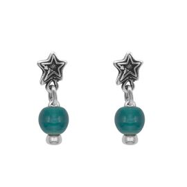 Серебряные серьги с муранским стеклом Ciclon Flella