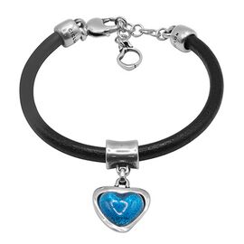 Кожаный браслет с сердечком Ciclon Pasion