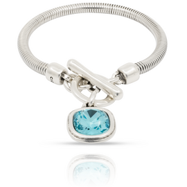 Серебряный браслет с кристаллом Сваровски Ciclon Solitario