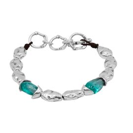 Серебряный браслет с муранским стеклом Ciclon Liquid