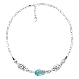 Серебряное колье с муранским стеклом Ciclon Liquid, Размер (мм): 400-470