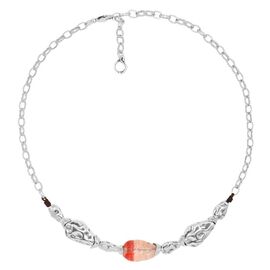 Серебряное колье с муранским стеклом Ciclon Liquid