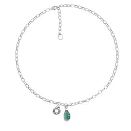 Серебряное колье с муранским стеклом Ciclon Liquid