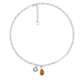 Серебряное колье с муранским стеклом Ciclon Liquid