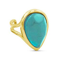 Золотое кольцо женское с муранским стеклом Ciclon Lizana