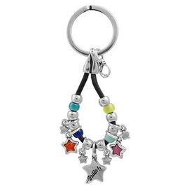 Брелок для ключей серебряный с муранским стеклом Ciclon Lluvia de Estrellas