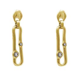 Золотые серьги женские с муранским стеклом Ciclon Azami Oro