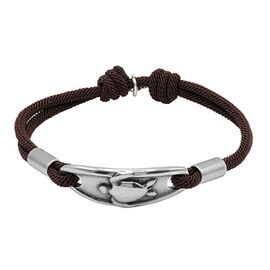 Кожаный браслет с серебряными вставками Ciclon Pura Vida