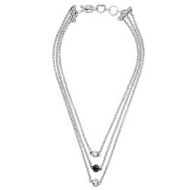 Серебряное колье с муранским стеклом Ciclon Spheric