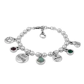 Серебряный браслет женский с подвесками Ciclon Best Friends