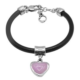 Кожаный браслет с сердечком Ciclon Pasion