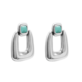 Серебряные серьги женские с муранским стеклом Ciclon Сhik