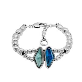 Серебряный браслет из бусин с муранским стеклом Ciclon Orlik