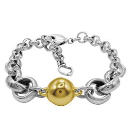 Серебряный браслет женский с золотом Ciclon Spheric