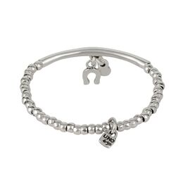 Серебряный браслет на руку из бусин с подвесками UNOde50 Riding, Размер (мм): 155