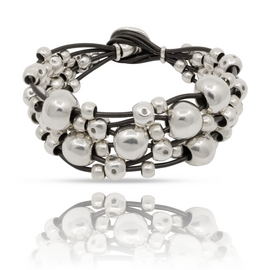 Кожаный браслет с бусинами Мультивитамин UNOde50 Multivitamins