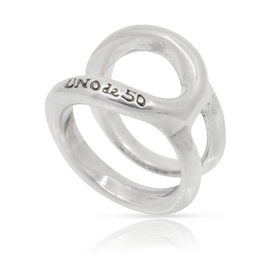 Серебряное кольцо женское Кратчайший путь UNOde50 Shortcut, Размер (мм): 16,3-16,7