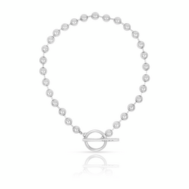 Серебряное ожерелье женское с шариками UNOde50 ON/OFF