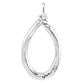 Серебряная подвеска на цепочку Буква O большая UNOde50