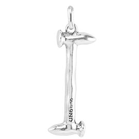 Серебряная подвеска на цепочку Буква I большая UNOde50