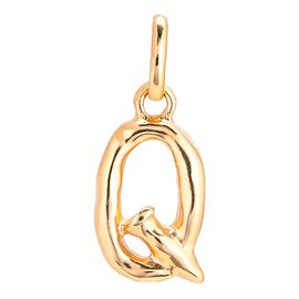 Золотая подвеска на цепочку Буква Q малая UNOde50