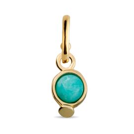 Золотая подвеска для пирсинга с натуральным камнем Вот это да! UNOde50 WoW!