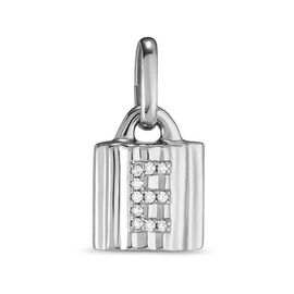 Серебряная подвеска Замок с буквой из кристаллов Сваровски UNOde50 Mypadlock E