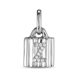 Серебряная подвеска Замок с буквой из кристаллов Сваровски UNOde50 Mypadlock Z