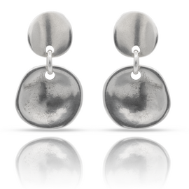 Серебряные серьги висячие Чешуйки UNOde50 Scales