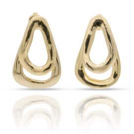 Золотые серьги женские Скрепленный UNOde50 Connected
