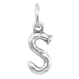 Серебряная подвеска на цепочку Буква S малая UNOde50