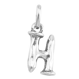 Серебряная подвеска на цепочку Буква H малая UNOde50