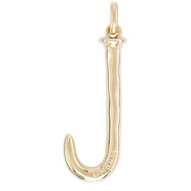 Золотая подвеска на цепочку Буква J большая UNOde50