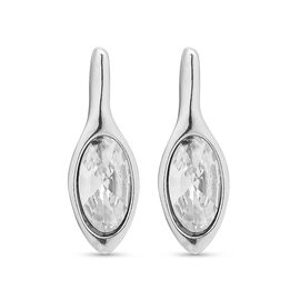 Серебряные серьги женские с кристаллами Swarovski белого цвета UNOde50 Spring