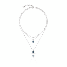 Серебряное колье тройное Звездный дождь UNOde50 Stars Rain