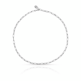 Серебряная цепь c якорным плетением Короткая No.9 UNOde50 Chain