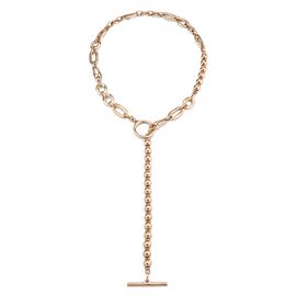 Золотое колье женское с комбинированными звеньями UNOde50 Yolo