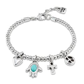 Серебряный браслет женский с подвесками UNOde50 Values