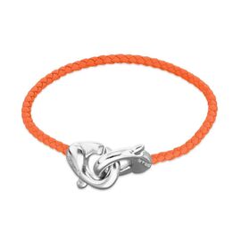 Кожаный браслет карабин с серебром UNOde50 Ser Inseparable