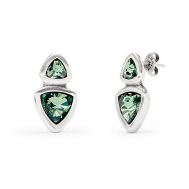 Серебряные серьги с кристаллами Сваровски UNOde50 Ser Camaleonica