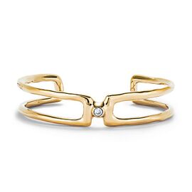 Золотой браслет жесткий с топазом UnoDe50 Ser Indomable, Размер (мм): 155