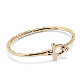 Золотой браслет жесткий с топазом UnoDe50 Ser Indomable, Размер (мм): 155