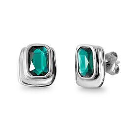 Серебряные серьги женские с кристаллами Сваровски UNOde50 Ser Magnetica