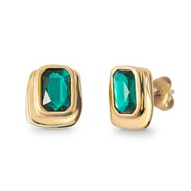 Золотые серьги женские с кристаллами Сваровски UNOde50 Ser Magnetica