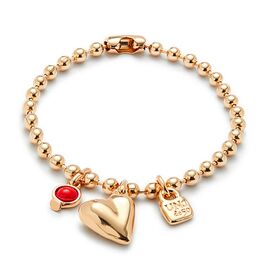 Золотой браслет с подвеской и кристаллом Сваровски UNOde50 Ser Unico