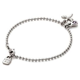 Серебряный браслет женский с кристаллом Сваровски UNOde50 Ser Unico, Размер (мм): 155