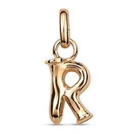 Золотая подвеска Буква R малая UNOde50