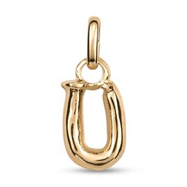 Золотая подвеска Буква U малая UNOde50